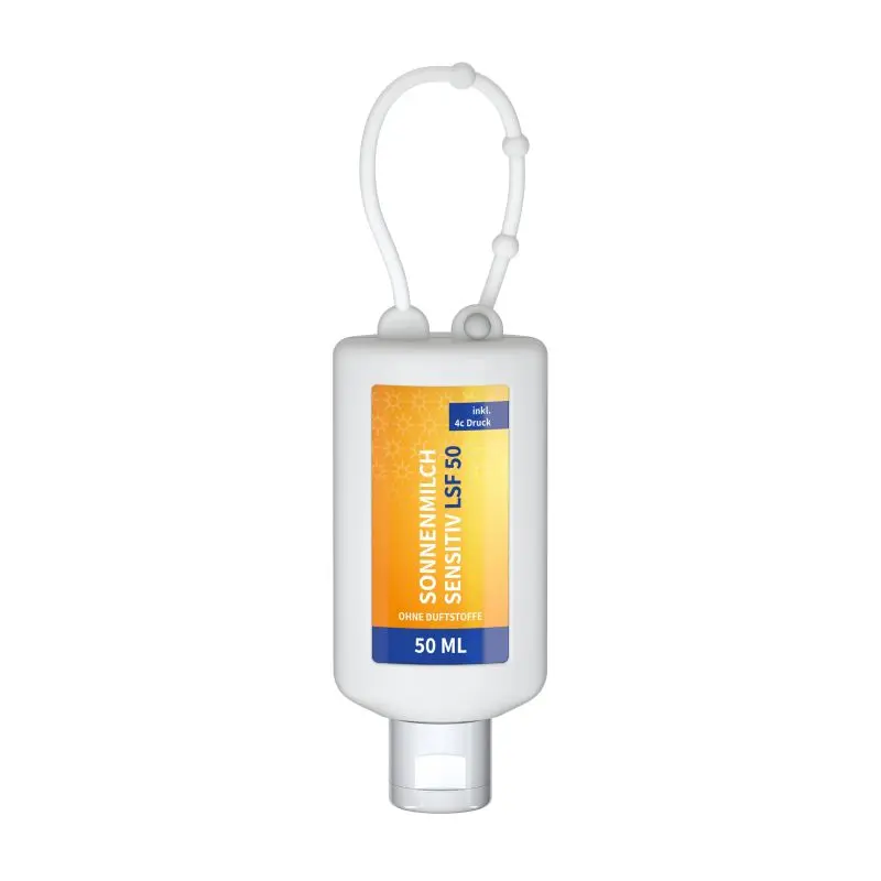 Body Label Sanfte Sonnencreme, 50ml, LSF 50, Kühleffekt, Frost-Blau