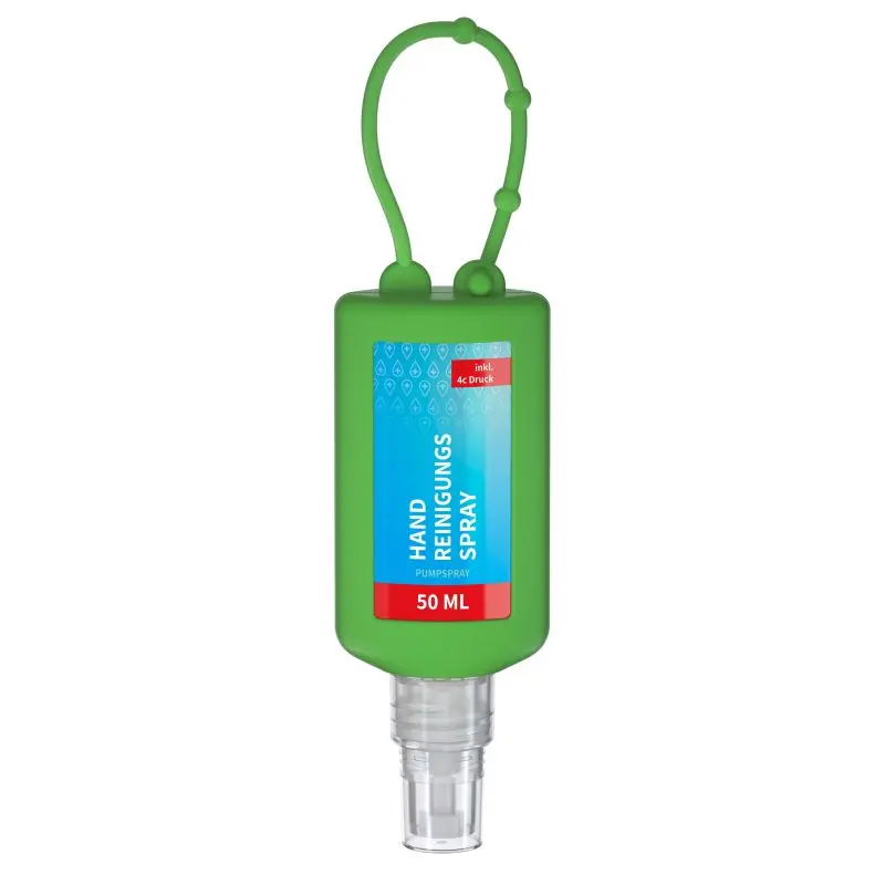 50 ml Handreinigungsspray Alkoholbasis - Body Label - Grüne Energie