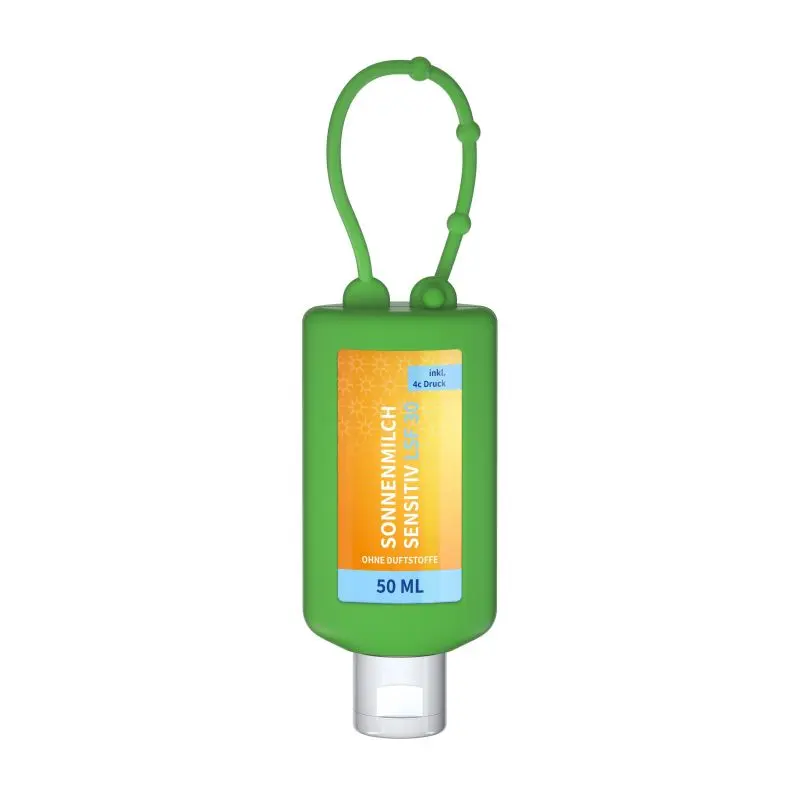 Hochwertiger 50 ml Schutzschild - Sensible Haut Sonnenschutz LSF 30 - Körperpflege, grün