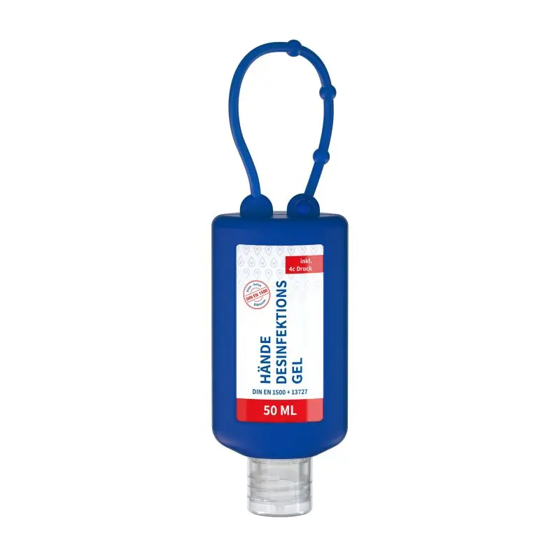 50 ml Bumper Hände-Desinfektionsgel DIN EN 1500 - Body Label - Blau