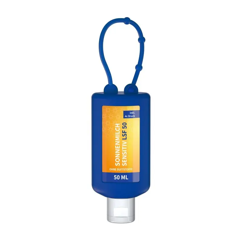 Body Label Sensitive Sonnencreme, 50 ml, LSF 50, Hautschutz, Blau