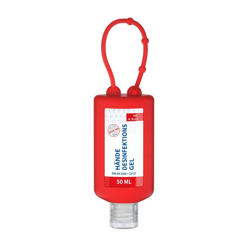 50ml Bumper Hand-Desinfektionsgel, Antiseptisch, DIN EN 1500 - Rot
