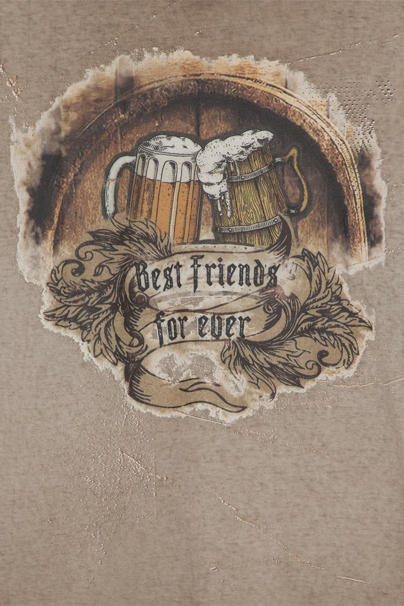 Herren T-Shirt Biermotiv 'Best Friends for ever'