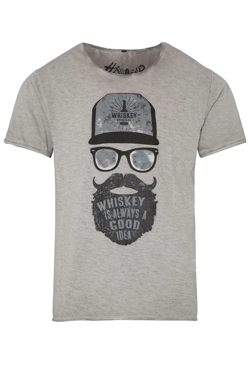 Herren T-Shirt 'WHISKEY HIPSTER'