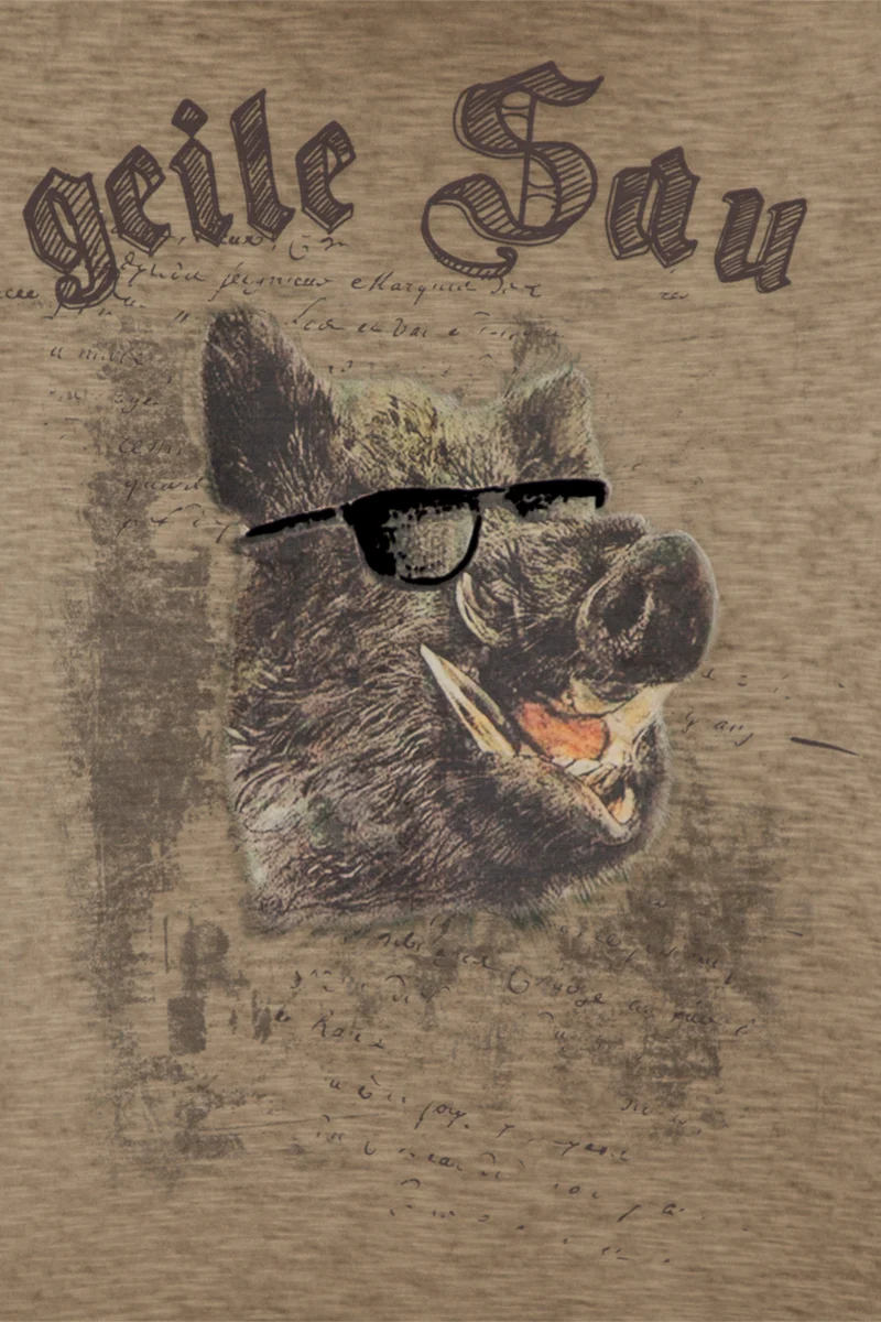 Herren T-Shirt 'geile Sau'