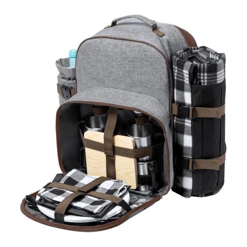 Seyman RPET Picknick-Rucksack in Grau - Nachhaltig & Praktisch