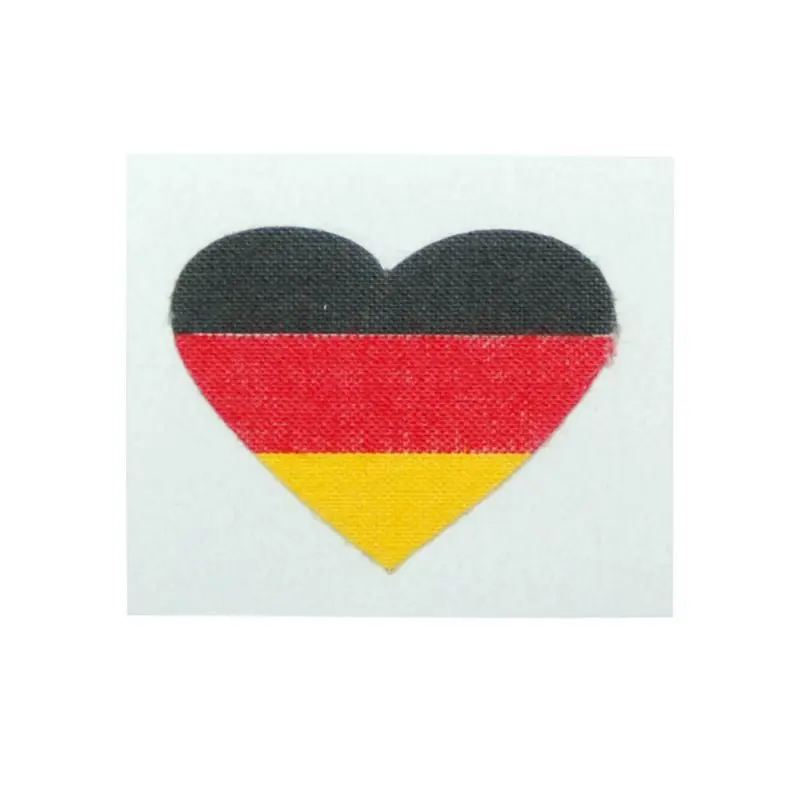 Einzeln Fantape Herz Deutschland – Zeige Einzelherz in Nationalfarben