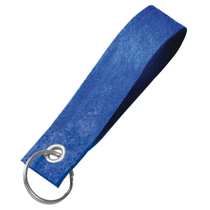 Blauer Filz-Schlüsselband Strap, Leicht & Strapazierfähig