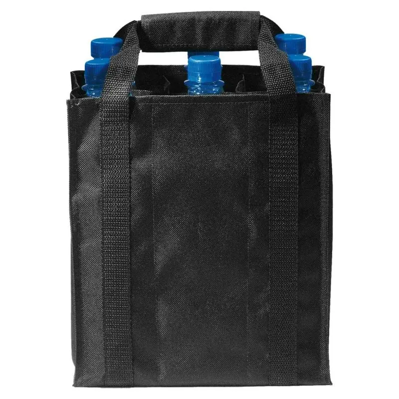 Premium Schwarz Flaschentasche - Elegantes & Praktisches Design