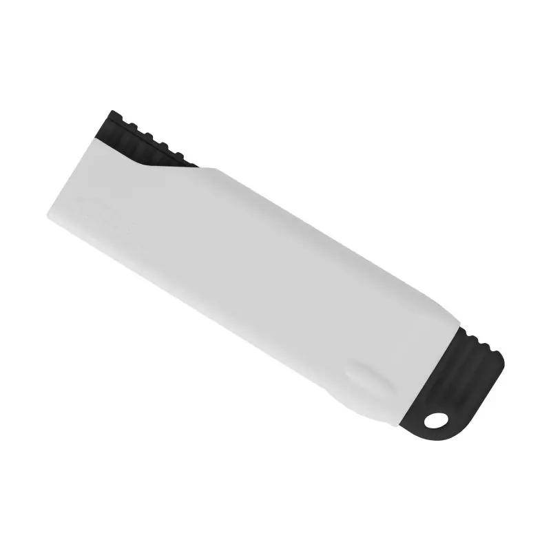 Ergonomisches Cuttermesser Grip - Weiß-Schwarz für präzise und sichere Schnitte