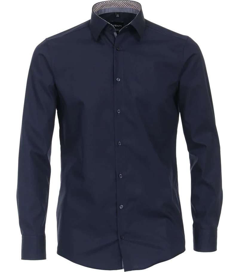 Venti Langarm FreizeitHemd blau