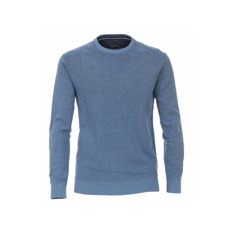 Casa Moda Rundhalspullover blau