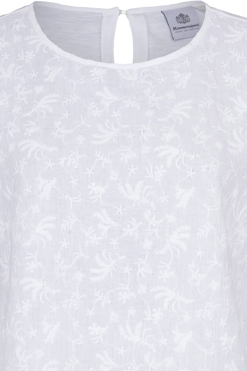 Damen Trachtenbluse mit floraler Stickerei