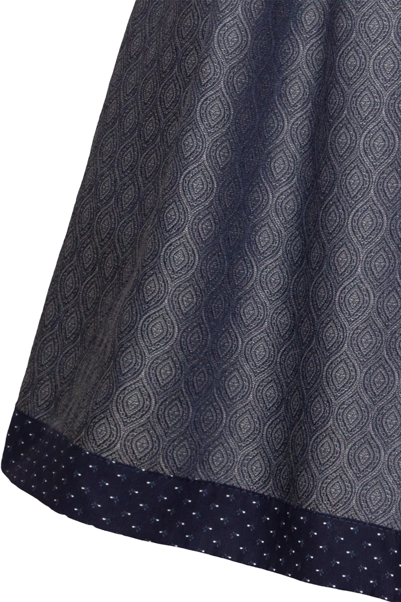 Trachtenrock Midilänge mit Jacquard-Muster