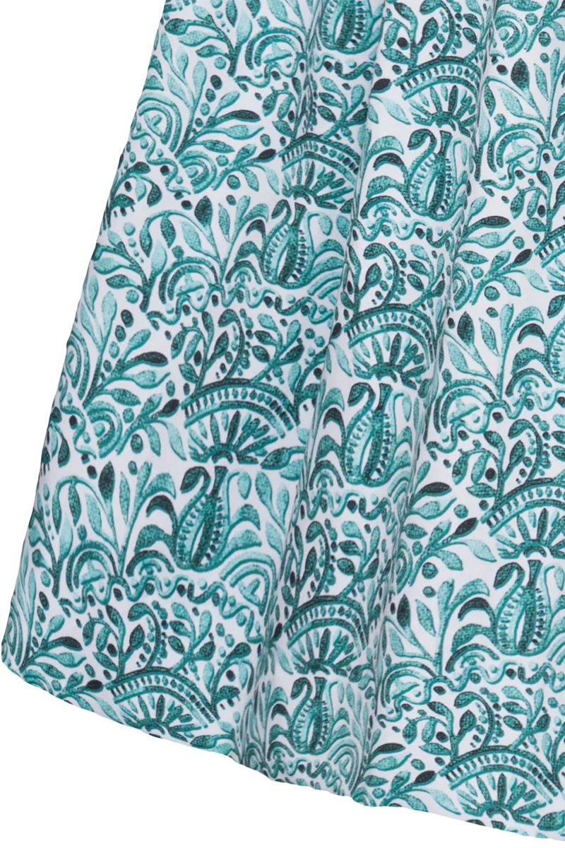 Kinder-Baumwolldirndl mit Bluse und floralem Muster