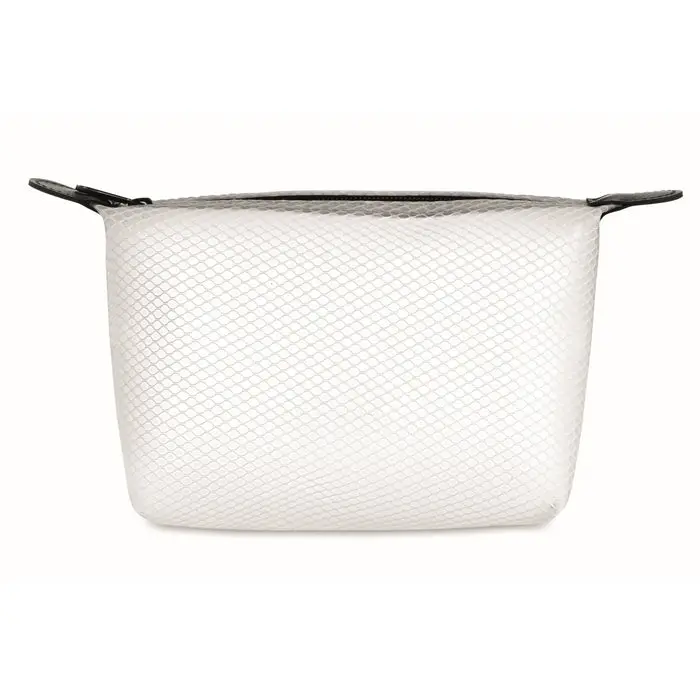 BALI BAG Transparente Kosmetiktasche in Weiß, 100 Zeichen