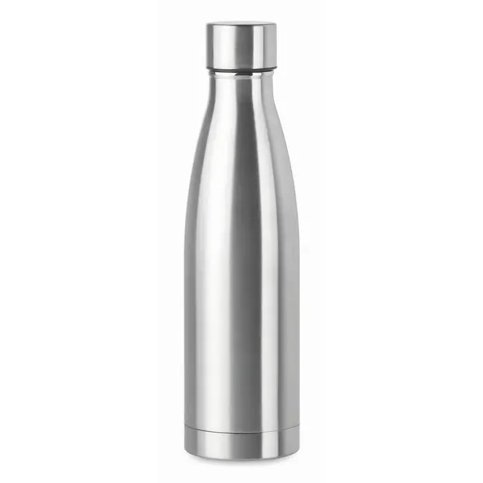 Edelstahl Isolierflasche 500 ml BELO BOTTLE – Mattsilber für stilvolles Trinken