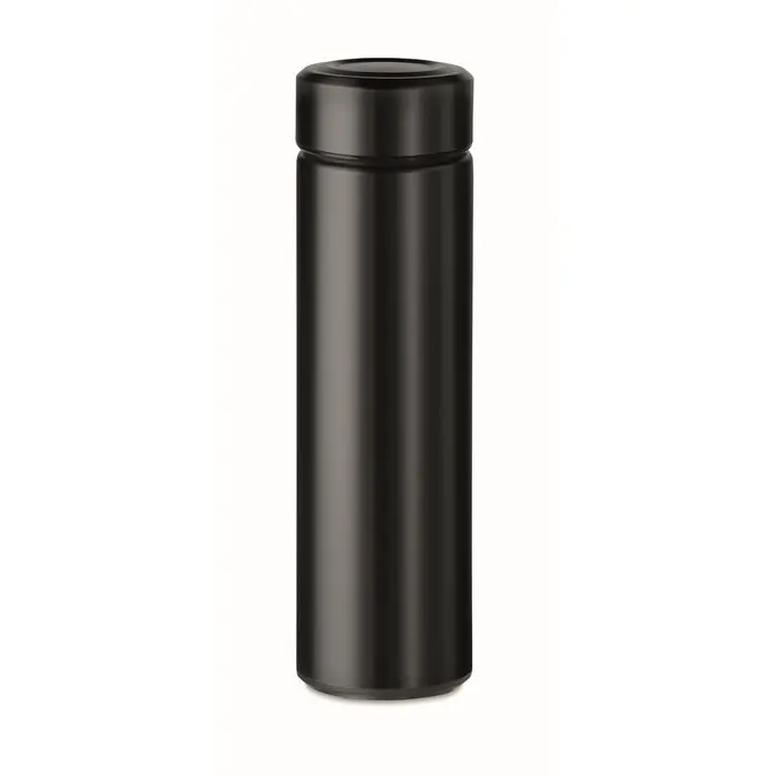 PATAGO Edelstahl Trinkflasche 425 ml, Schwarz, Elegant & Langlebig