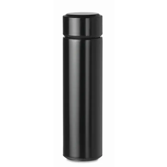 Isolierkanne 450 ml mit C° POLE - Schwarz - Doppelwandige Thermokanne aus Edelstahl