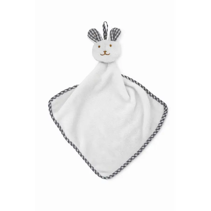 Kuscheltuch Bunny HUG ME - in reinem Weiß - Ein flauschiges Tuch für liebevolle Umarmungen