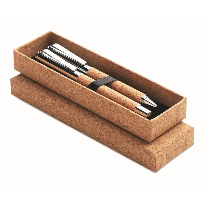 Nachhaltiges Schreibgeräte-Set Kork QUERCUS – Natürliches Holz-Set für umweltbewusstes Schreiben