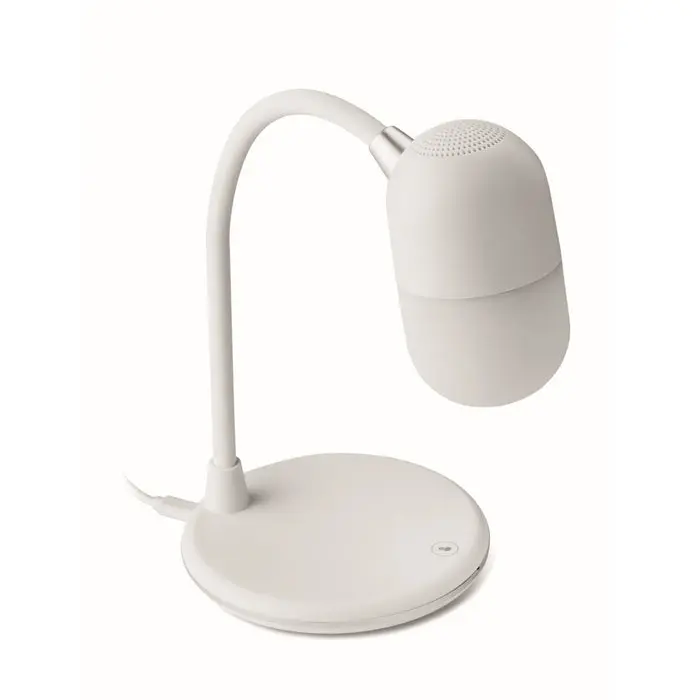 CAPUSLA LED Lampe mit integrierter Ladestation - Elegant Weiß