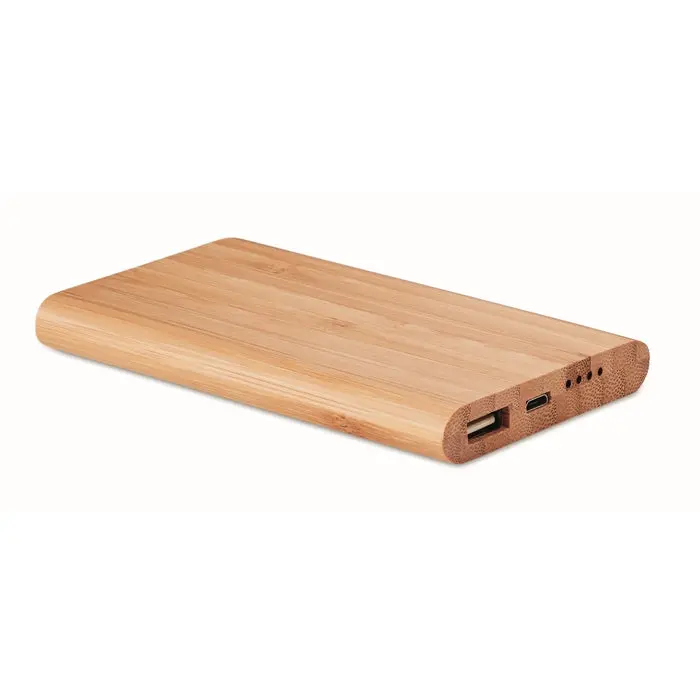 ARENAPOWER 4000 mAh Bambus Powerbank – Stilvoll Energie tanken