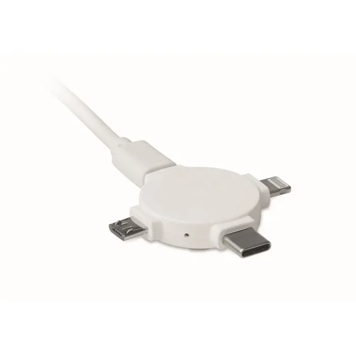 3-in-1 Kabeladapter LIGO CABLE - Vielseitig, Weiß