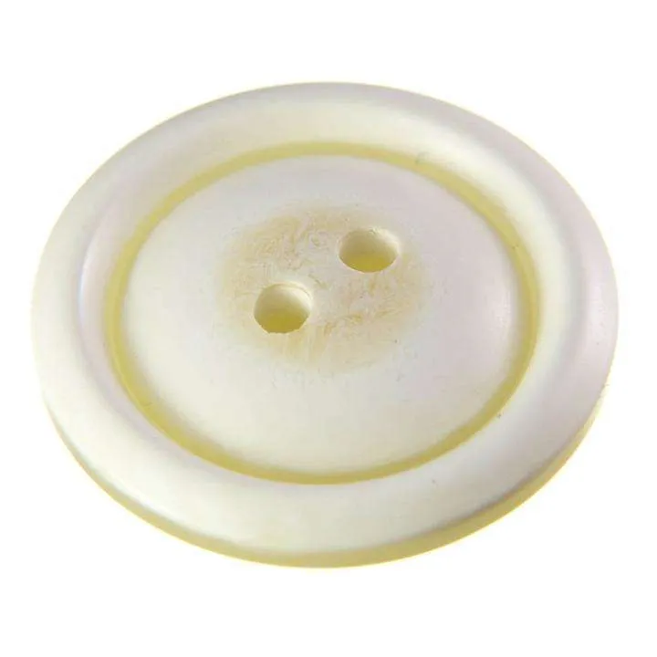 Knopf schlicht Creme/Natur – Kunststoffknopf KN-203