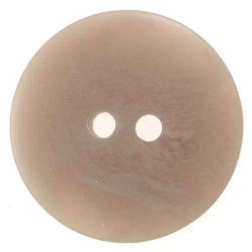 Knopf schlicht Beige Braun – Kunststoffknopf KBG-120