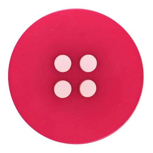 Knopf schlicht flach Rosa – Kunststoffknopf KROS-58