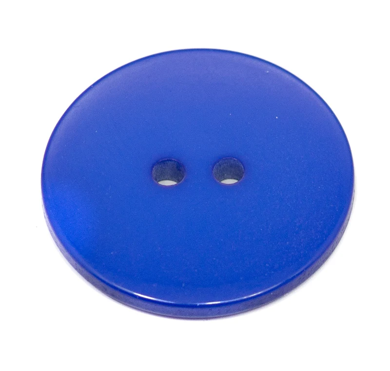 Flacher Knopf Royal Blau – Kunststoffknopf KBL-150