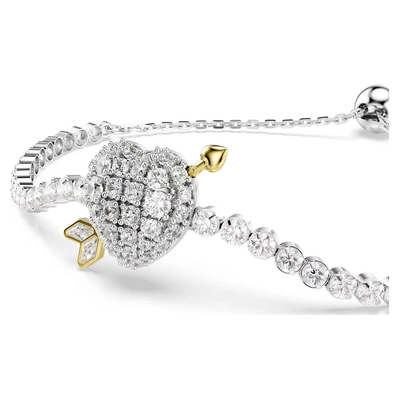 Swarovski Armband Damen Idyllia Herz mit Pfeil Weiß Rhodiniert 5742022