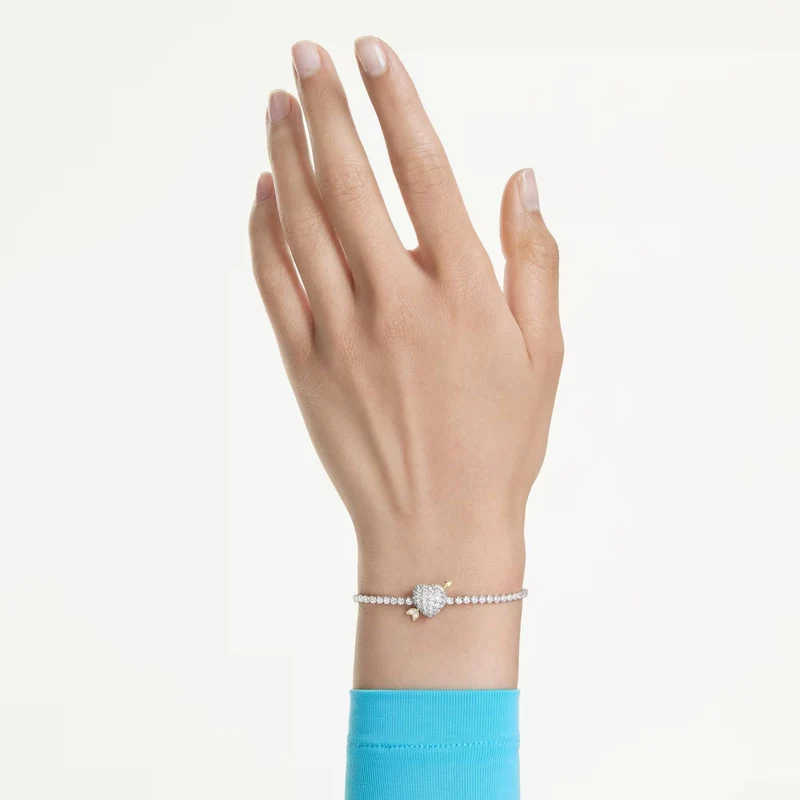 Swarovski Armband Damen Idyllia Herz mit Pfeil Weiß Rhodiniert 5742022