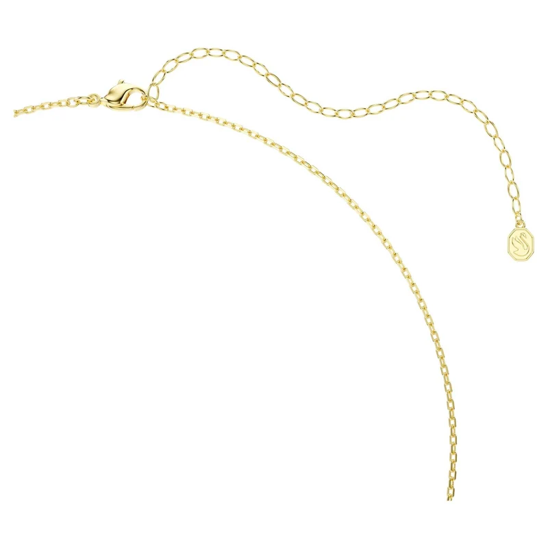 Swarovski Halskette Unisex Gema Anhänger Mehrfarbig Goldlegierungsschicht 5741589