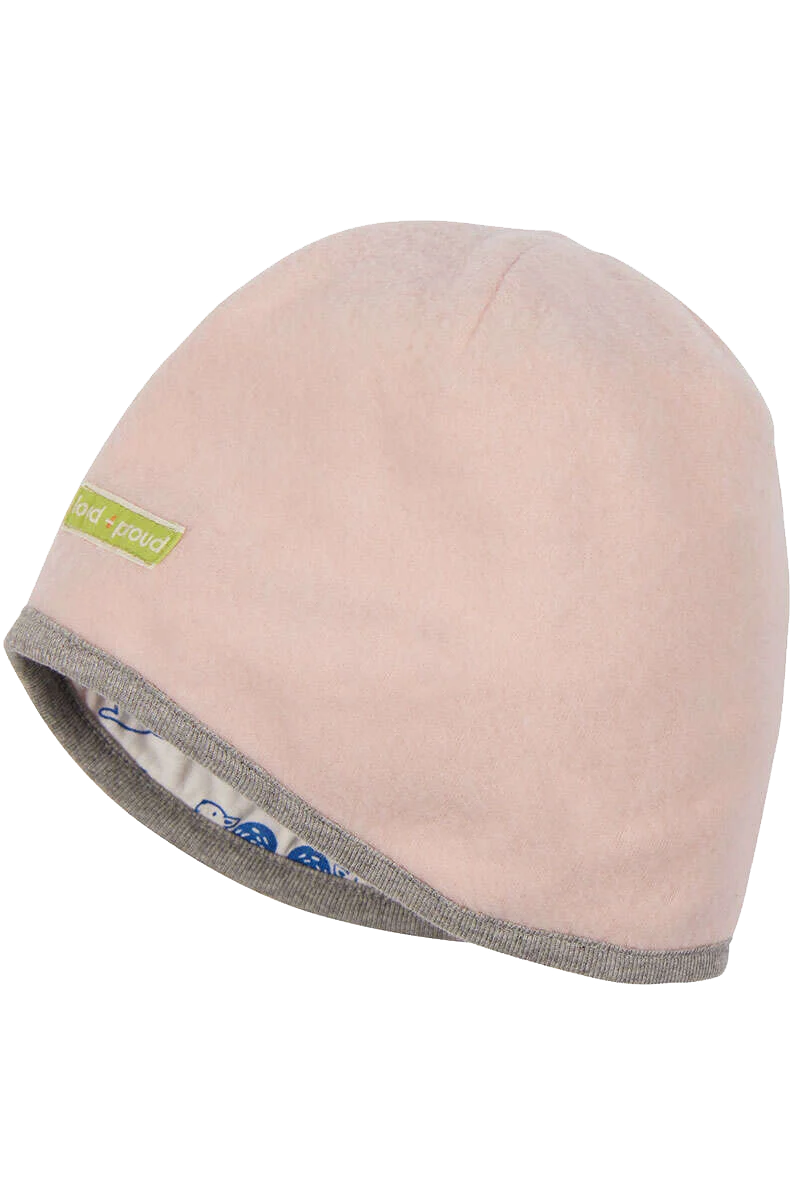 WENDE-Mütze Wollfleece Baby und Kleinkind