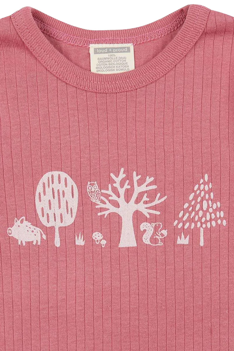 Langarm-Shirt Waldtiere Baby und Kleinkind
