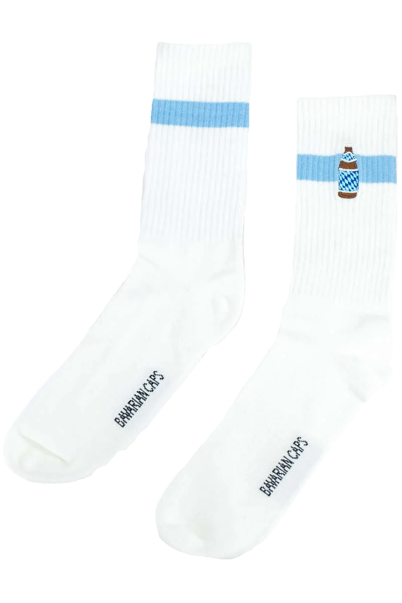 Herren-Sportsocken mit Bierflaschen-Motiv