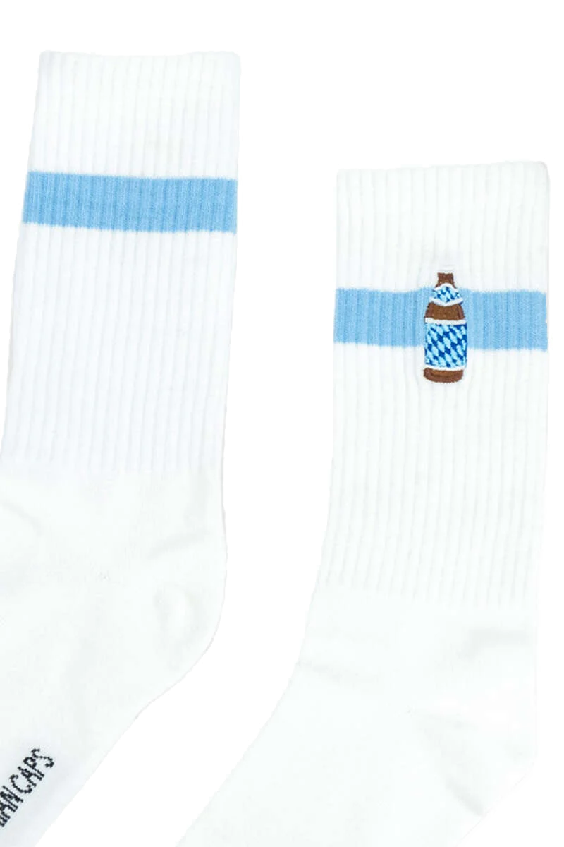 Herren-Sportsocken mit Bierflaschen-Motiv