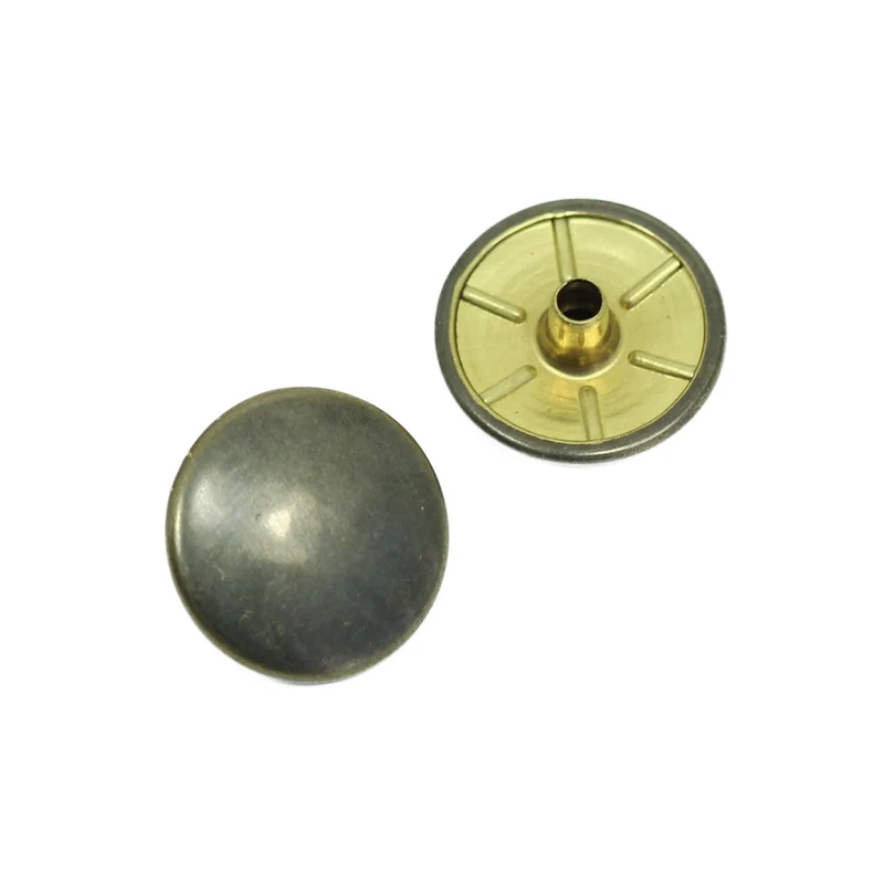 Druckknopf Altmessing 14 mm – Metallknopf NK-301