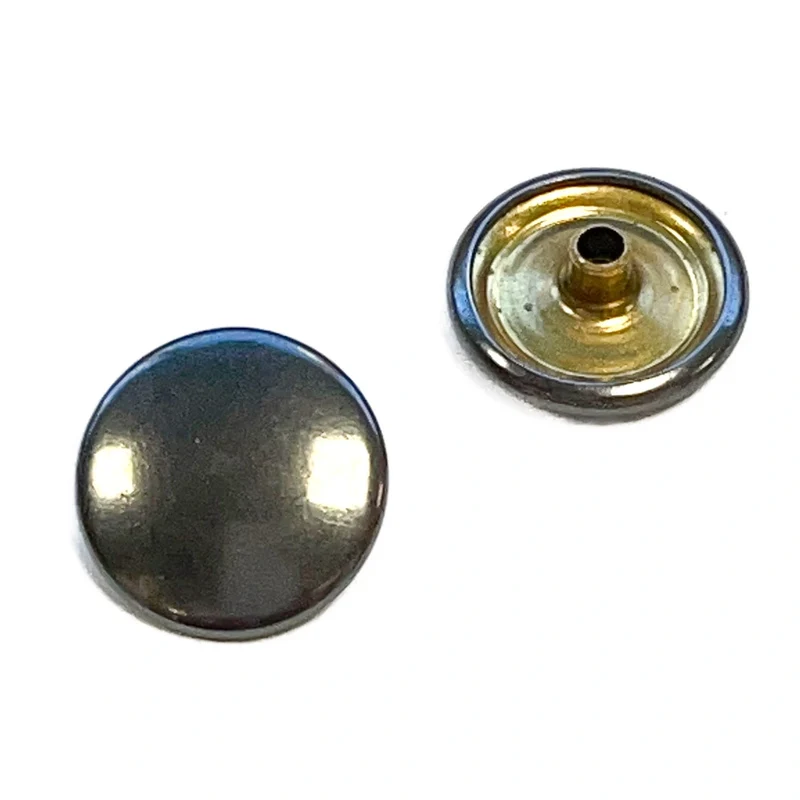 Druckknopf Altsilber 12 + 14 mm – Metallknopf NK-301