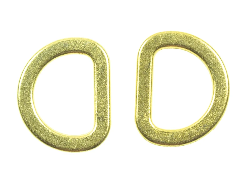 D-Ring flach Gold – Metallring HRI-6