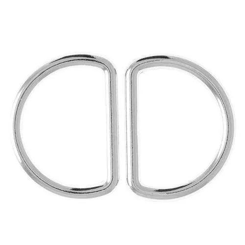 D-Ring Silberfarben – Metallring HRI-1