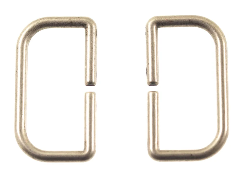 D-Ring Altsilber – Metall HRI-2