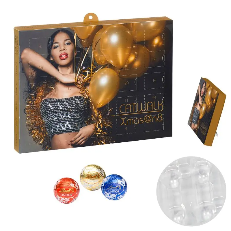 Personalisierter Lindor Praliné-Adventskalender, exklusive Auswahl