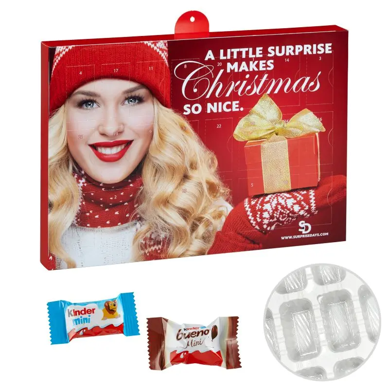 Premium-Öko-Adventskalender mit kinder Minis, personalisierbar