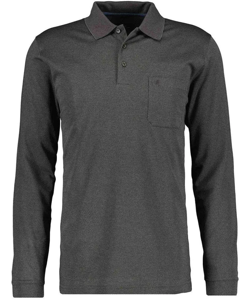 Ragman Herren Softknitpolo Langarm
