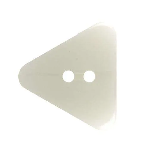 Dreieckiger Knopf Creme – Kunststoffknopf KN-27