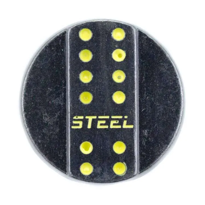 Jeansknopf Schwarz-Gelb – Metallknopf NJ-45