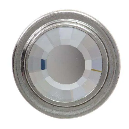 Jeansknopf Swarovski Crystal Silber – Metallknopf NJS-1790